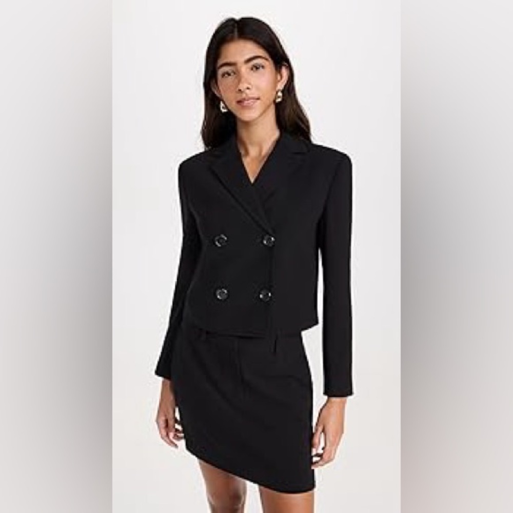 NWT Theory Women's Crop Double Breasted Jacket